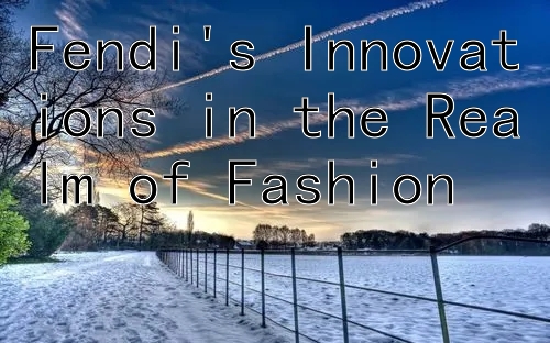 Fendi's Innovations in the Realm of Fashion