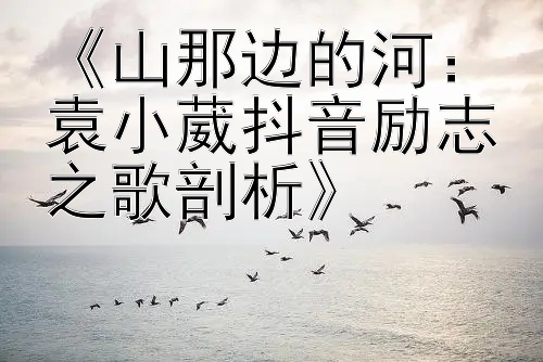 《山那边的河：袁小葳抖音励志之歌剖析》